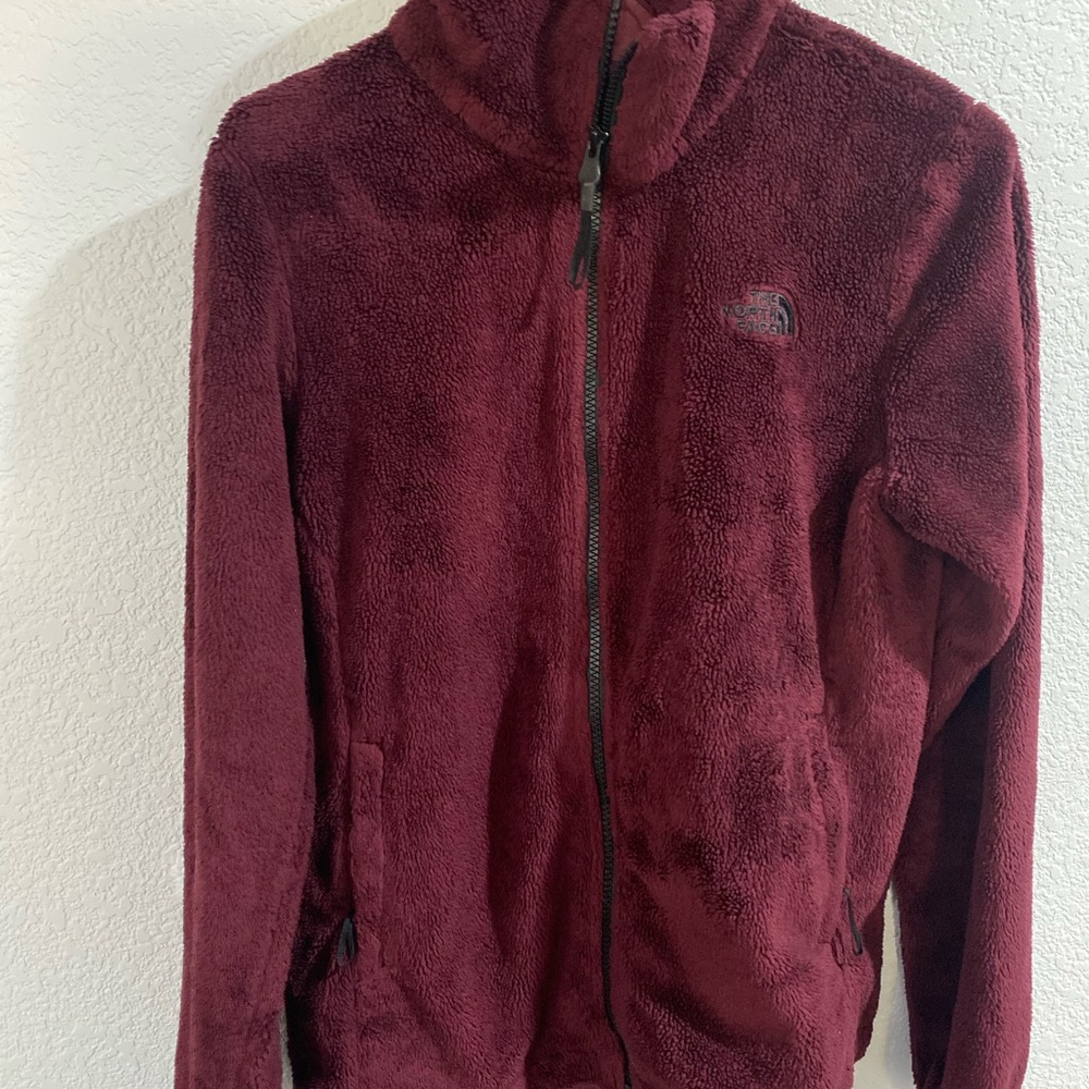 The North Face Burgundy Fleece Jacket